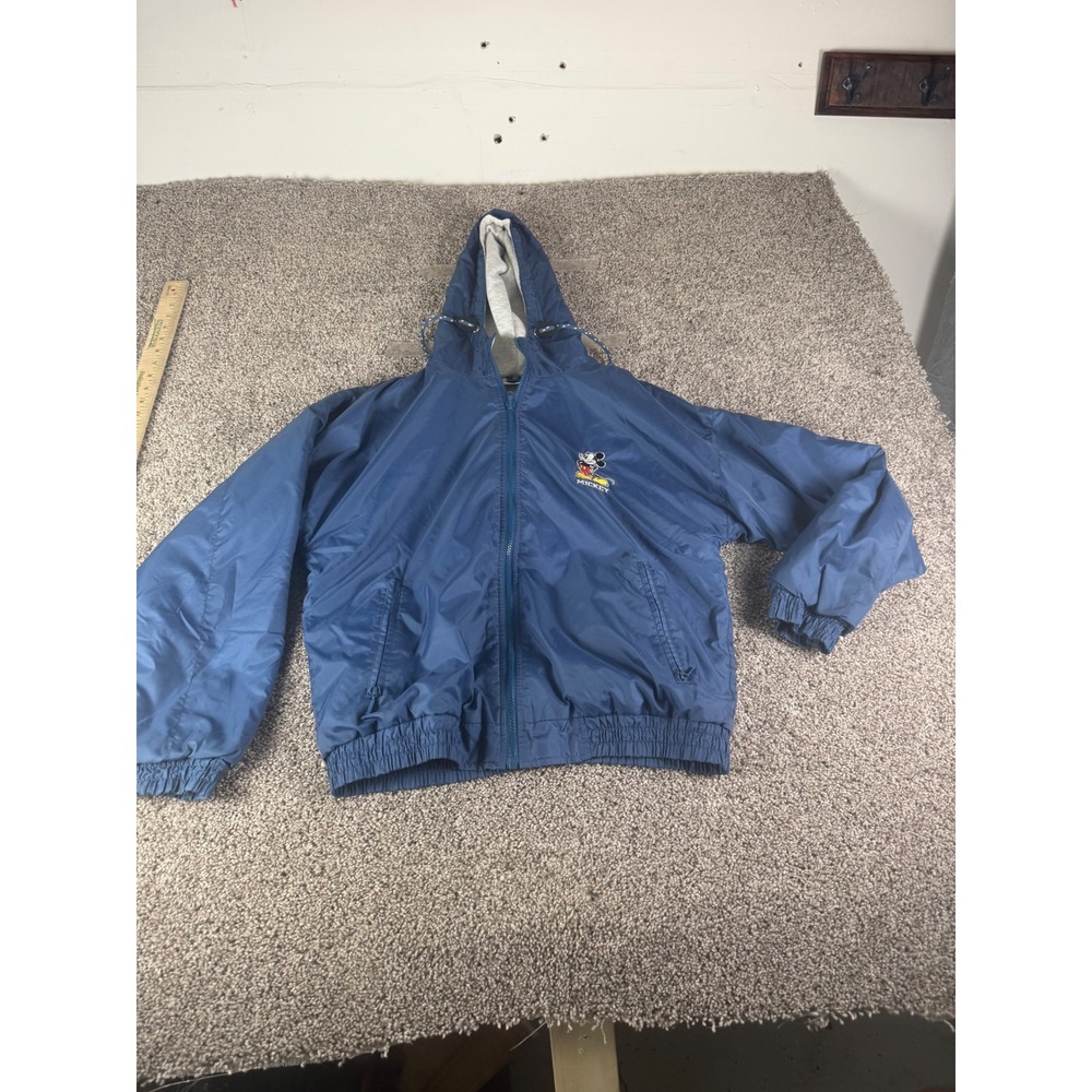 Vintage Disney Catalog Mickey Mouse Windbreaker Jacket Blue Mens Small C1567MK1